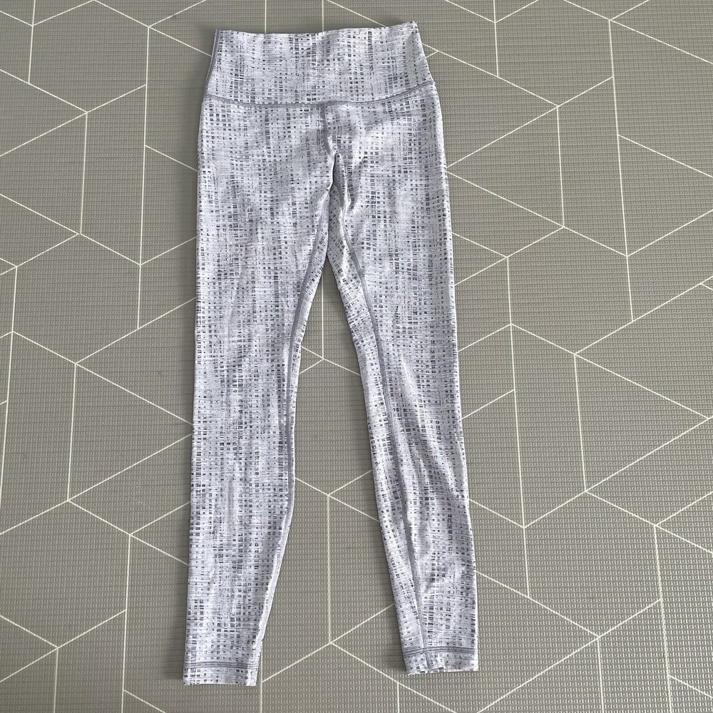 Lululemon Wunder‎ Under High-Rise Tight 28" Size 6 EUC Action Jacquard Moonphase